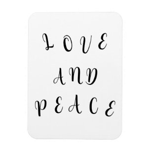 Cute Love And Peace Magnet