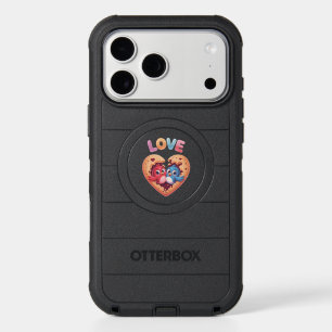 Cute Love Birds in a Heart Cookie iPhone 17 Pro Max Case