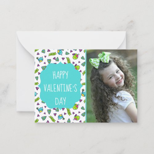 Cute Love Birds Valentines Day Custom Photo Cards