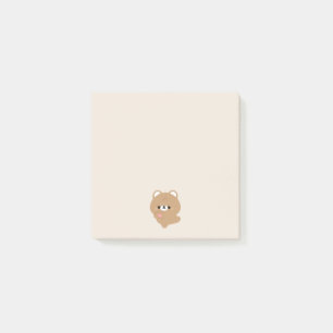 Cute Love Brown Bear Post-it Notes