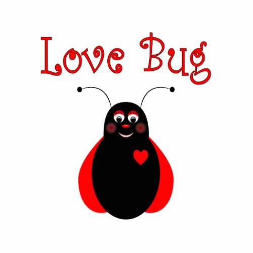 Cute Love Bug Ladybug Ornament