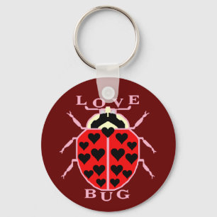 Cute Love Bug Valentine's Day Ladybug Keychain