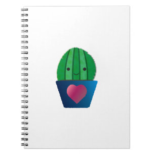 Cute Love Cactus Notebook