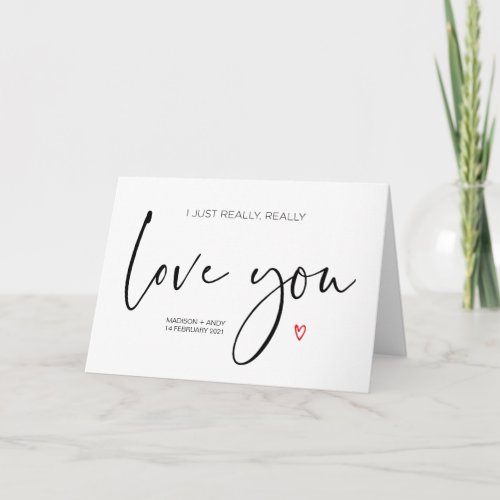 Cute Love Card for Husband Gift for Boyfriend