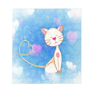 Cute Love Cat Notepad