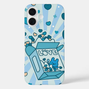Cute Love Cereal Box iPhone 16 Case