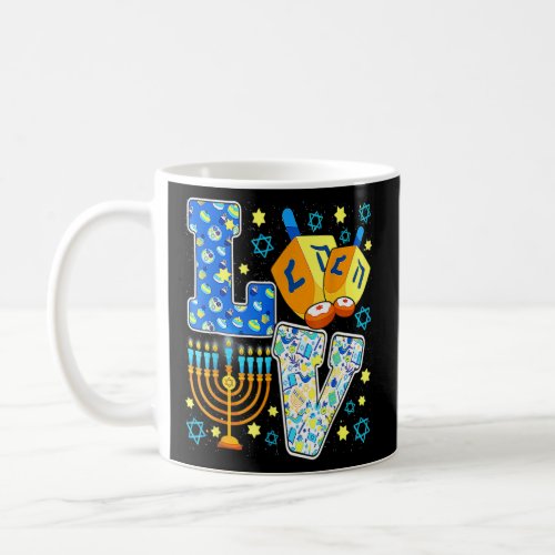 Cute LOVE Chanukah Hanukkah Decorations Dreidel Me Coffee Mug