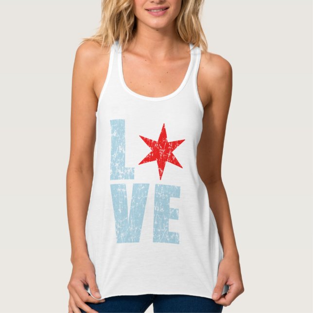 Cute Love Chicago Tank Top (Front)