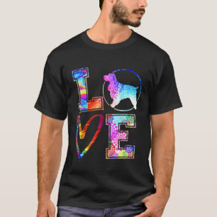 Cute Love Cocker Spaniel Dog Colorful Dog Lover T-Shirt