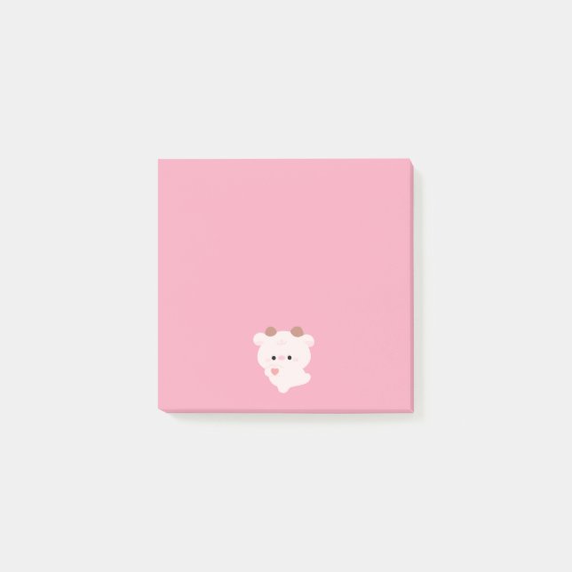 Cute Love Cow Post-it Notes (Front)