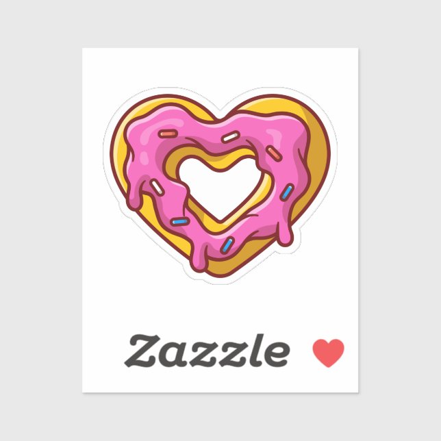 Cute love donut Sticker (Sheet)