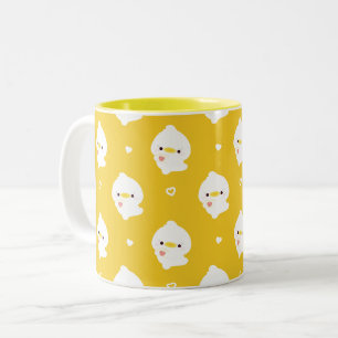 Cute Love Duck Two-Tone Coffee Mug
