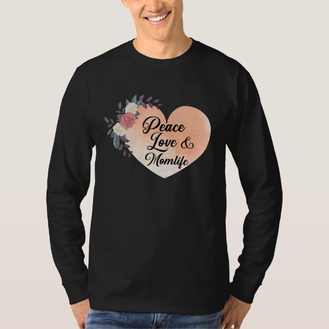Cute Love Family Matching Motheru2019s Day Mom Wom T-Shirt (Front)