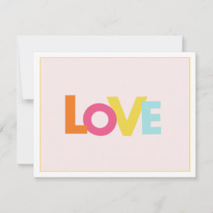 Cute "LOVE" folded Thank You Card