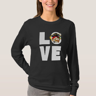 Cute Love Gnome In Pirate Costume Men For Pirate T-Shirt