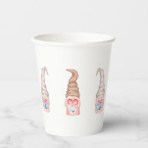 Cute Love Gnomes Valentines Holiday  Paper Cups