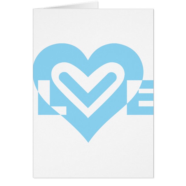 Cute Love Graphic in Blue (Front)