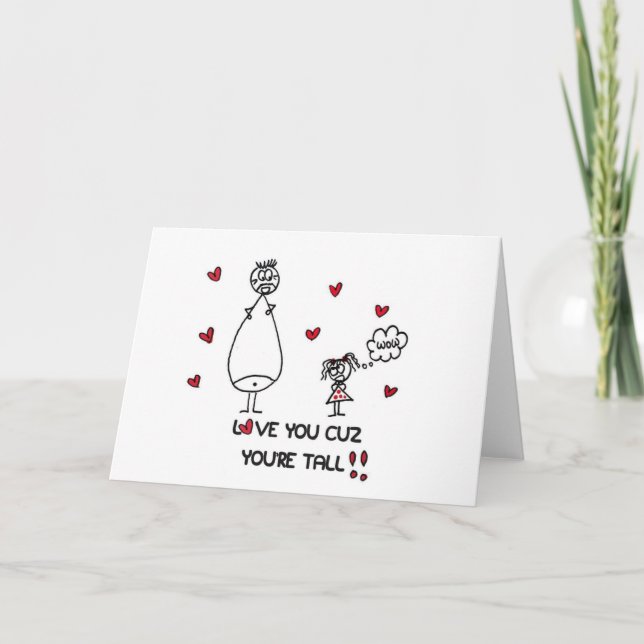 Cute Love Greeting Card for Boyfriend (Front)