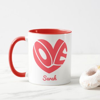 Cute Love Heart Coffee Mug by splendidsummer at Zazzle