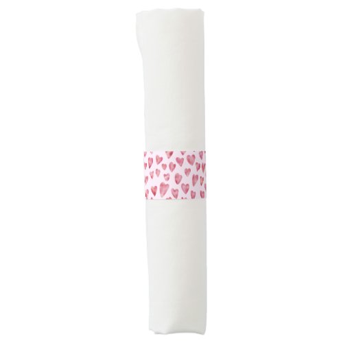 Cute love heart pattern napkin bands