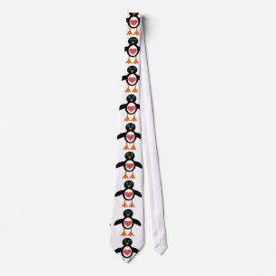 Cute LOve Heart Penguin Tie