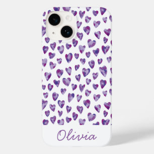 Cute love heart personalized Case-Mate iPhone 14 case
