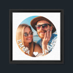 Cute Love Heart Photo Couples Personalized Names Canvas Print<br><div class="desc">Cute Love Heart Photo Couples Personalized Names Canvas Art features your favorite photo with a love heart and personalized with your names in modern white script. Personalize by editing the text in the text box provided and adding your own picture. Perfect gifts for couples, boyfriend, girlfriend, husband, wife, sweetheart and...</div>