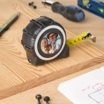 Cute Love Heart Photo Couples Personalized Names Tape Measure