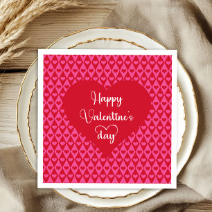 Cute Love Hearts Valentine’s Day Napkins