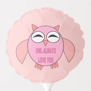 Cute Love Message Owl Balloon