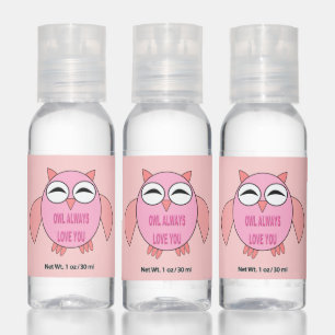 Cute Love Message Owl Hand Sanitizer