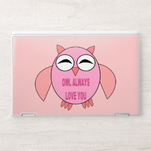 Cute Love Message Owl HP Laptop Skin