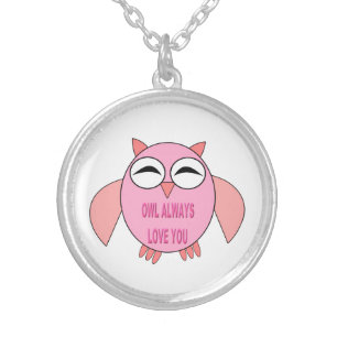 Cute Love Message Owl Necklace