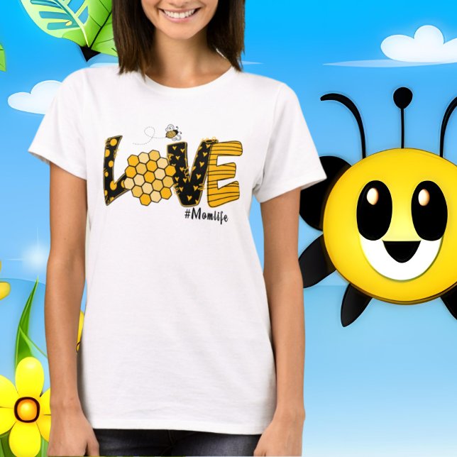 cute love Mom life word art T-Shirt (Creator Uploaded)
