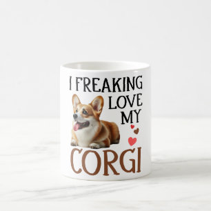 Cute Love My Corgi Dog Coffee Mug