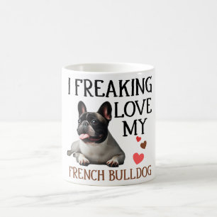 Cute Love My French Bulldog Dog Coffee Mug