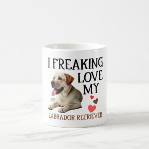 Cute Love My Labrador Retriever  Dog Coffee Mug