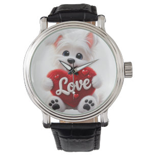Cute Love Puppy Baby Desig Watch