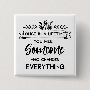 Cute Love Quote Wedding Engagement Bride Button