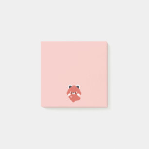 Cute Love Red Panda Post-it Notes