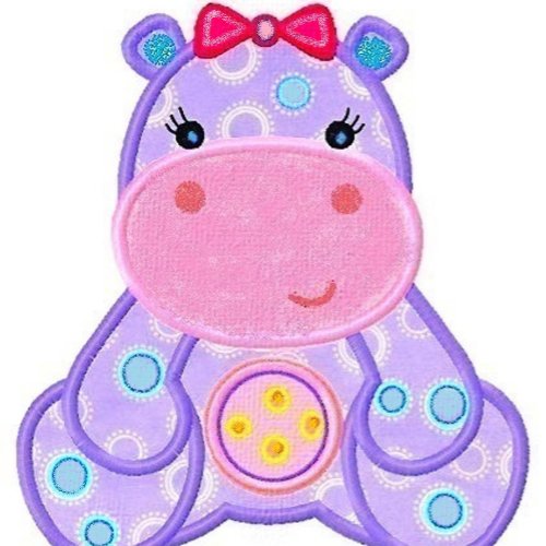 Cute Love Robot Baby Hippo gift Fleece Blanket