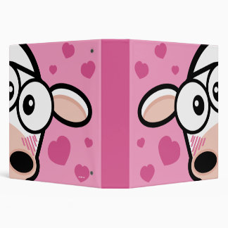 Cute Love Struck Cow 1.5" Binder