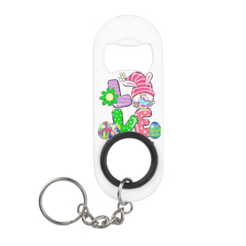 Cute Love Teacher Life Happy Easter Keychain Bottle Opener