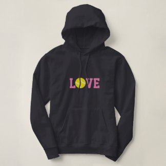 Cute LOVE tennis hoodie for women and girls