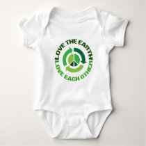 Cute Love The Earth Environmental Activist Baby Bodysuit