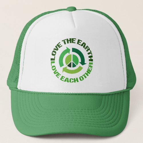 Cute Love The Earth Environmental Activist Trucker Hat