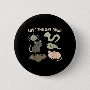 Cute Love The Unloved Pigeon Rat Frog Funny Animal Button