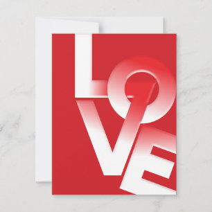 Cute Love Typography Valentine's Day Holiday Card