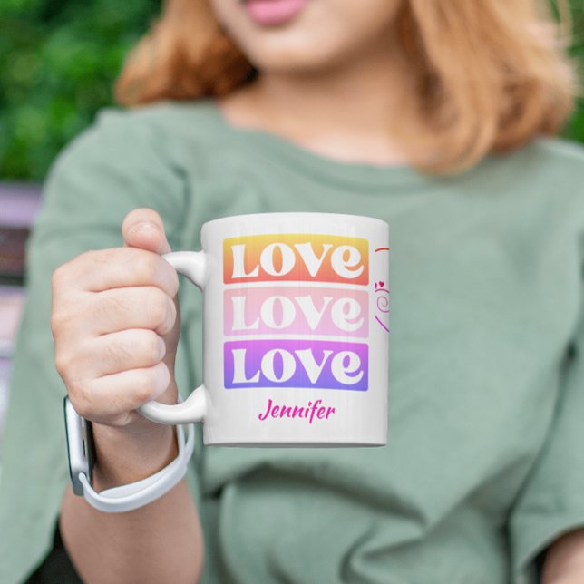 Cute Love Valentines Day Personalized Mug (Creator Uploaded)