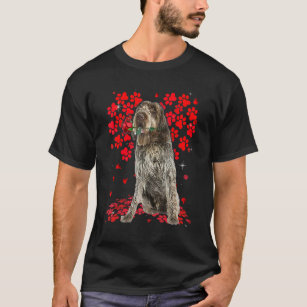Cute Love Wirehaired Pointing Griffon Dog Valentin T-Shirt